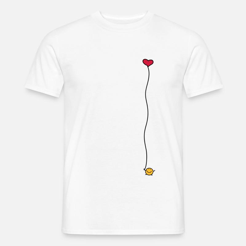 Ich schenk dir mein Herz - Männer T-Shirt - Weiß