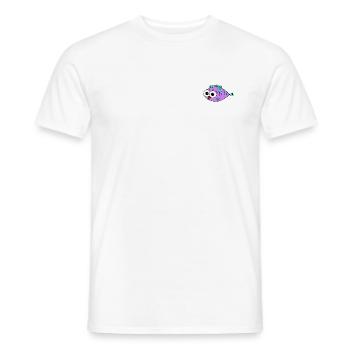 Fisch Lila - Männer T-Shirt - Weiß - Vorne - AI Model Male 178 dark (178cm)
