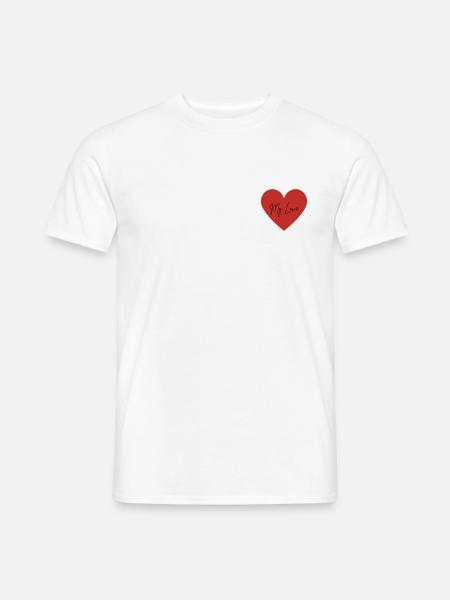 My Love ❤️️ - T-shirt homme - blanc