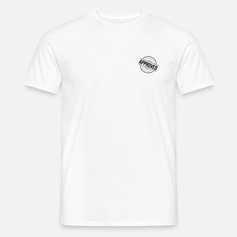 Approved Stempel - Männer T-Shirt - Weiß