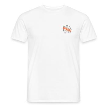 Approved Stempel – 2 Farben - Männer T-Shirt - Weiß - Vorne - AI Model Male 178 dark (178cm)
