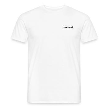 contend - Männer T-Shirt - Weiß - Vorne - AI Model Male 178 dark (178cm)