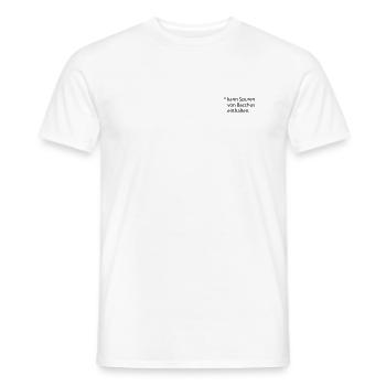 Kann Spuren von Bacchus enthalten - Männer T-Shirt - Weiß - Vorne - AI Model Male 178 dark (178cm)