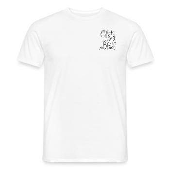 Glotz nicht so Blöd schwarz1 - Männer T-Shirt - Weiß - Vorne - AI Model Male 178 dark (178cm)