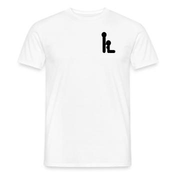 L SEx - T-shirt homme - blanc - Devant - AI Model Male 178 dark (178cm)
