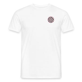 dart target - T-shirt homme - blanc - Devant - AI Model Male 178 dark (178cm)