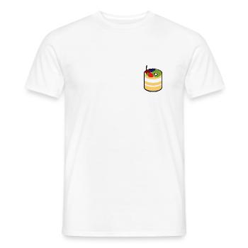 Cake - Men's T-Shirt - white - Front - AI Model Male 178 dark (178cm)
