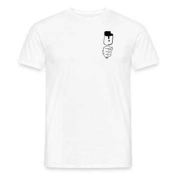 Lust auf Eis. - Männer T-Shirt - Weiß - Vorne - AI Model Male 178 dark (178cm)