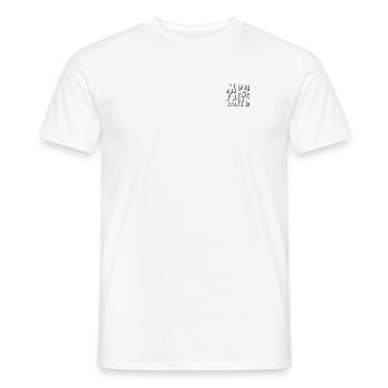 Men først kaffe - Männer T-Shirt - Weiß - Vorne - AI Model Male 178 dark (178cm)