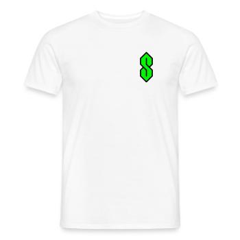 S-Zeichen - Männer T-Shirt - Weiß - Vorne - AI Model Male 178 dark (178cm)