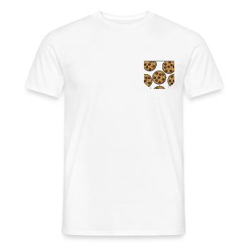 Idée cadeau Biscuits de poitrine - T-shirt homme - blanc - Devant - AI Model Male 178 dark (178cm)