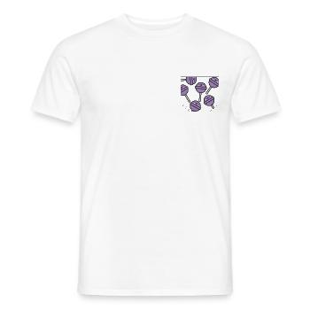 Breast pocket lolly gift idea - Men's T-Shirt - white - Front - AI Model Male 178 dark (178cm)