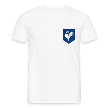 foot retro vintage equipe de France geschenk humor - Männer T-Shirt - Weiß - Vorne - AI Model Male 178 dark (178cm)