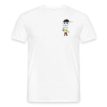 EmptyJuice SkullHeart - Männer T-Shirt - Weiß - Vorne - AI Model Male 178 dark (178cm)