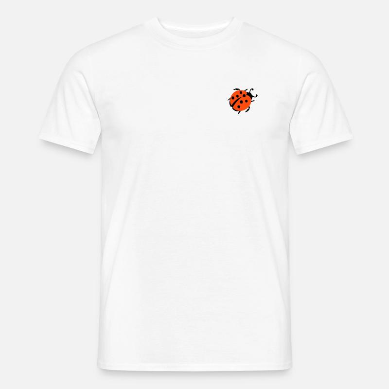 ladybug marienkaefer - T-shirt homme - blanc
