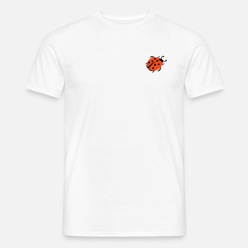 ladybug - marienkaefer - Männer T-Shirt - Weiß