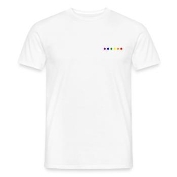 LGBT-Logo - Männer T-Shirt - Weiß - Vorne - AI Model Male 178 dark (178cm)