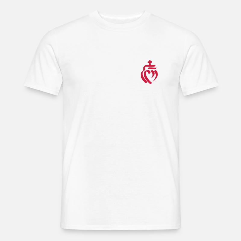 Cuore - T-shirt uomo - bianco