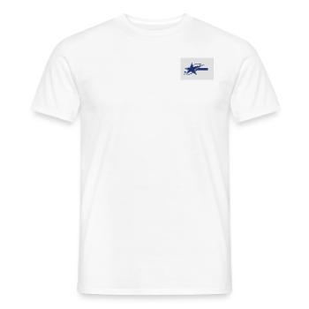 Cooles T-Shirt mit Sternen - Männer T-Shirt - Weiß - Vorne - AI Model Male 178 dark (178cm)