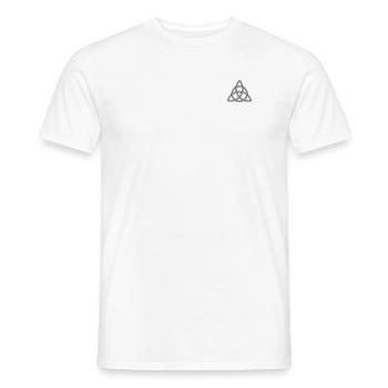 Die Triquetra - Männer T-Shirt - Weiß - Vorne - AI Model Male 178 dark (178cm)