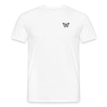 The Moth - Men's T-Shirt - white - Front - AI Model Male 178 dark (178cm)