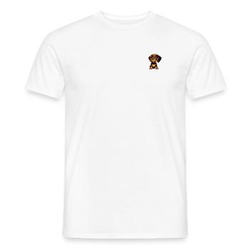 Hund Dachshund Welpe Hundeliebhaber Hundebesitzer - Männer T-Shirt - Weiß - Vorne - AI Model Male 178 dark (178cm)