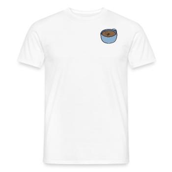 Edgar le sachet de thé - T-shirt homme - blanc - Devant - AI Model Male 178 dark (178cm)