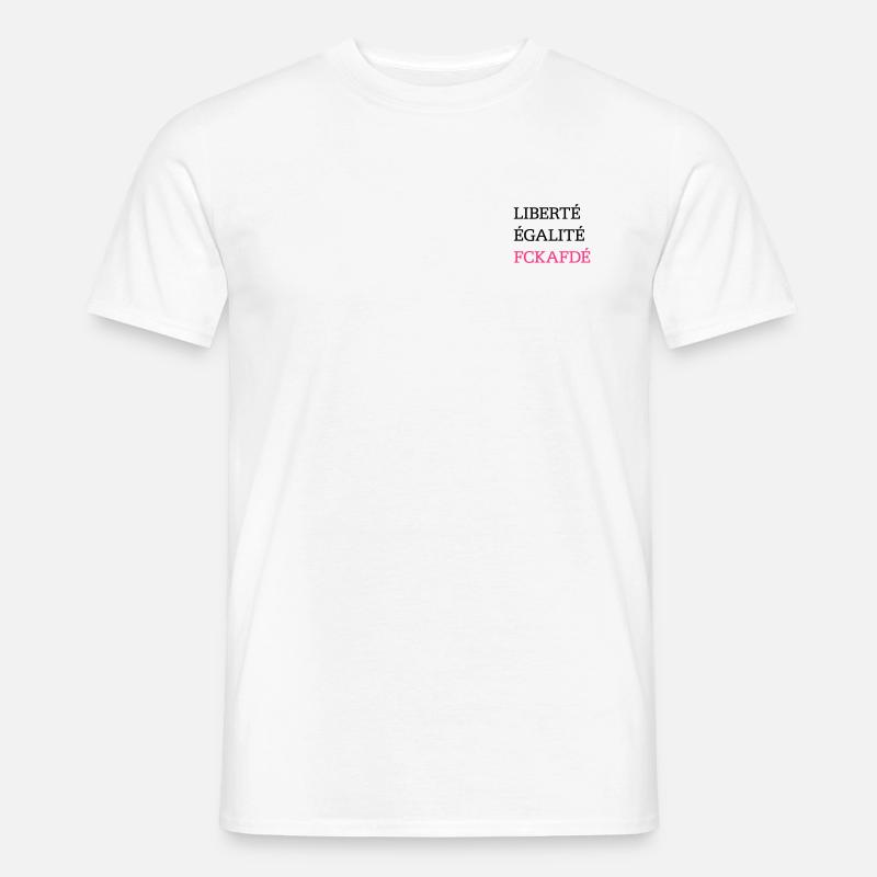 FCK AFD - Männer T-Shirt - Weiß