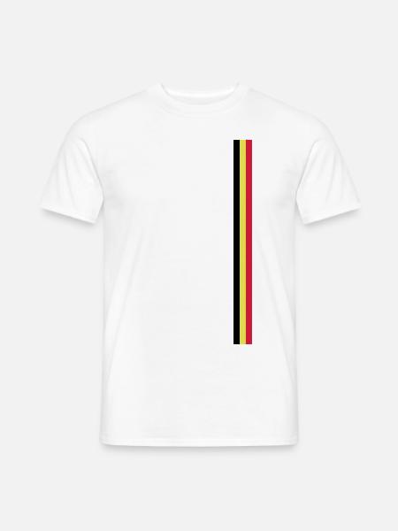 Trait belgium - Men's T-Shirt - white