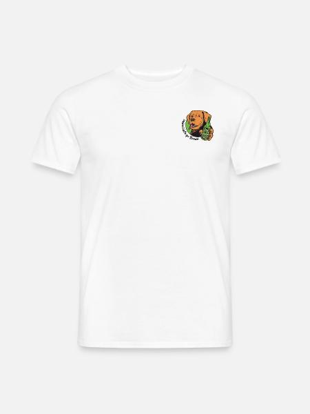 Liebe Bier Tier Hund - Männer T-Shirt - Weiß