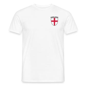 ENGLAND TEAM CREST - Men's T-Shirt - white - Front - AI Model Male 178 dark (178cm)