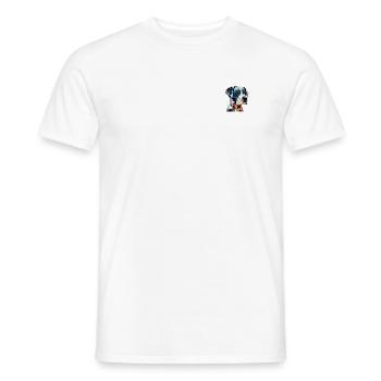 DOG - Men's T-Shirt - white - Front - AI Model Male 178 dark (178cm)
