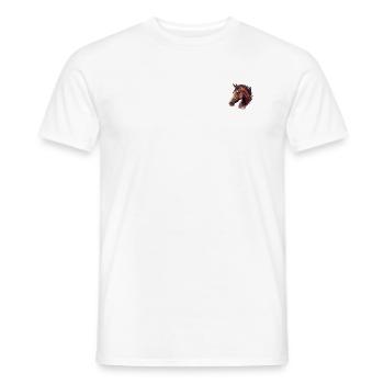HORSE - Männer T-Shirt - Weiß - Vorne - AI Model Male 178 dark (178cm)