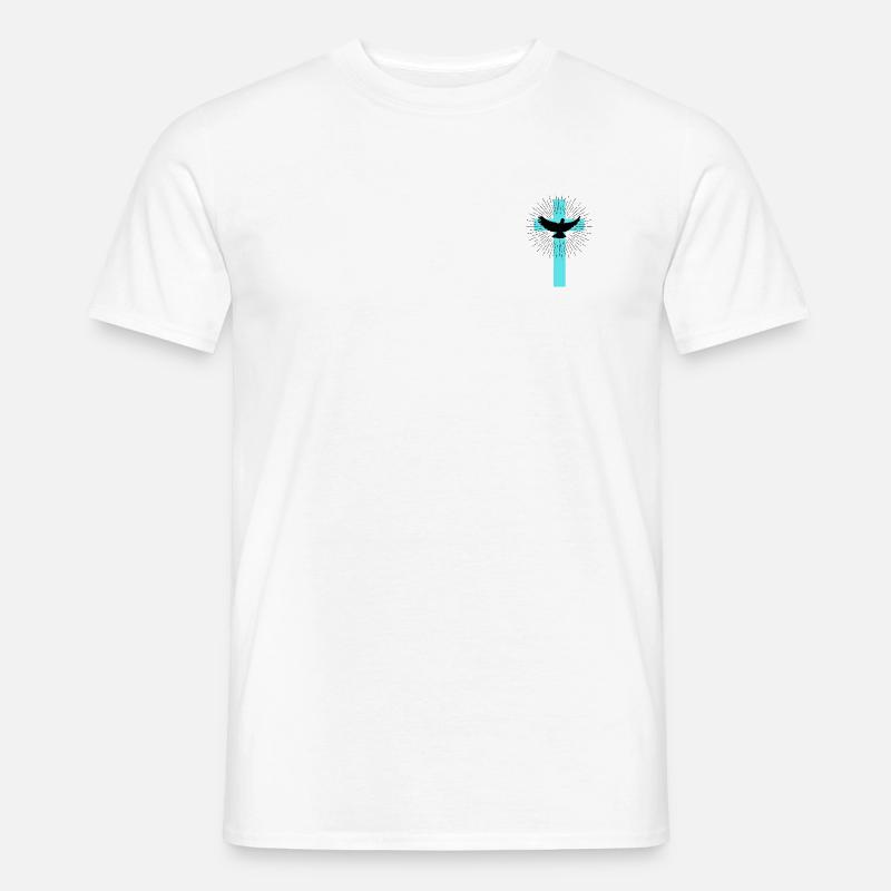 kreuz - Männer T-Shirt - Weiß