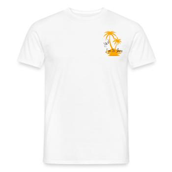 Ibiza Happy Day - Männer T-Shirt - Weiß - Vorne - AI Model Male 178 dark (178cm)