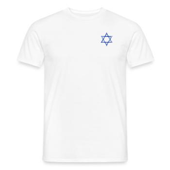 Israel - Men's T-Shirt - white - Front - AI Model Male 178 dark (178cm)