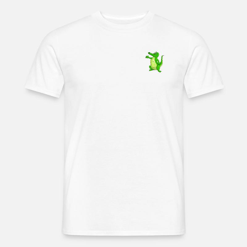 Timsah - Männer T-Shirt - Weiß