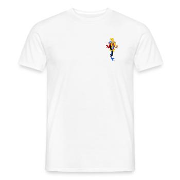 Schlangenbogen in stilisierten Farben - Männer T-Shirt - Weiß - Vorne - AI Model Male 178 dark (178cm)
