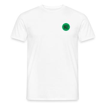 Modèle 92 - T-shirt homme - blanc - Devant - AI Model Male 178 dark (178cm)