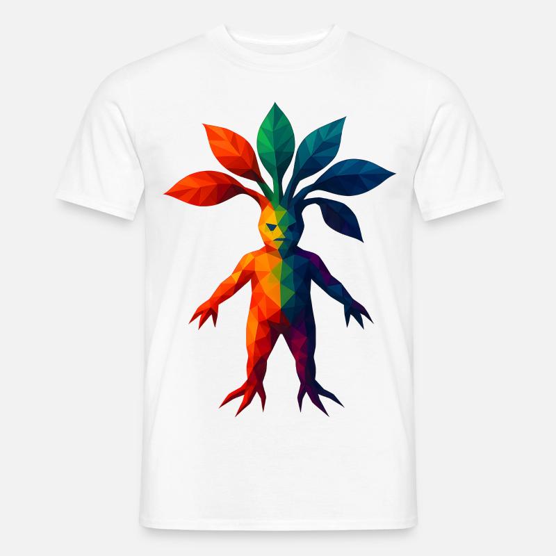 WPAP Stil - Alraune - Männer T-Shirt - Weiß