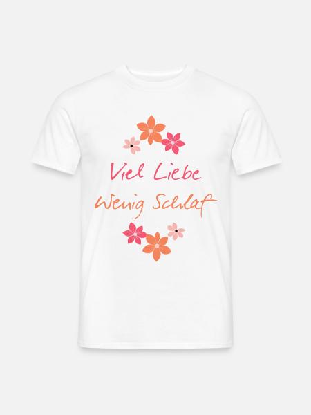 Viel Liebe Mutter - Mutterschaft - Werdende Mutter - Männer T-Shirt - Weiß