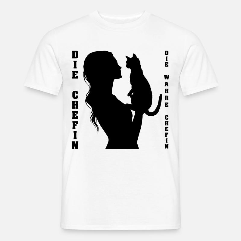 Die Chefin - Die wahre Chefin - Männer T-Shirt - Weiß