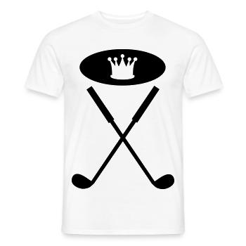 golfschläger - Männer T-Shirt - Weiß - Vorne - AI Model Male 178 dark (178cm)