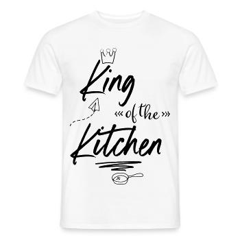 King of the Kitchen - Men's T-Shirt - white - Front - AI Model Male 178 dark (178cm)