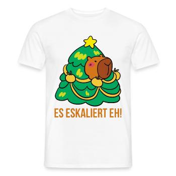 It's escalating anyway! - Men's T-Shirt - white - Front - AI Model Male 178 dark (178cm)