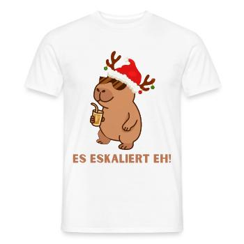 Ça s’intensifie de toute façon – Édition 🎄🎉 fête de Noël - T-shirt homme - blanc - Devant - AI Model Male 178 dark (178cm)