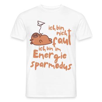 Ich bin nicht faul - Männer T-Shirt - Weiß - Vorne - AI Model Male 178 dark (178cm)