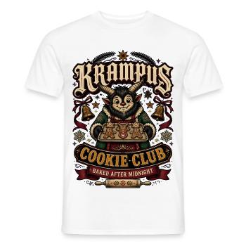 Krampus Cookie Club gebacken nach Mitternacht - Männer T-Shirt - Weiß - Vorne - AI Model Male 178 dark (178cm)