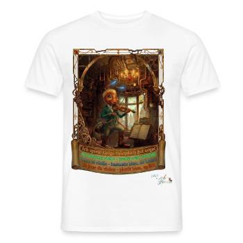 Ameise MALÚ Geige Violine Orchester Kinder Pop Art - Männer T-Shirt - Weiß - Vorne - AI Model Male 178 dark (178cm)