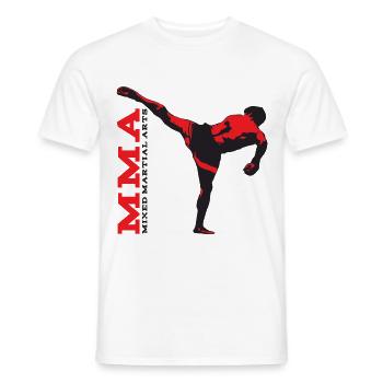 MMA 6 - Männer T-Shirt - Weiß - Vorne - AI Model Male 178 dark (178cm)